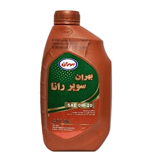 روغن موتور خودرو بهران سوپر رانا مدل (0W20) SN حجم یک لیتر روغن موتور خودرو بهران سوپر رانا مدل (0W20) SN حجم یک لیتر