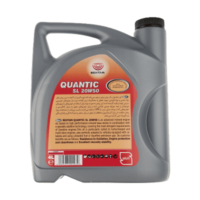 روغن موتور خودرو بهتام مدل کوانتیک SL (20W50) حجم 4 لیتر