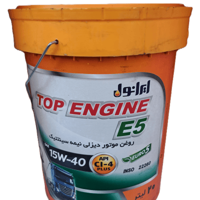 روغن موتور ایرانول تاپ انجین (15W-40) E5 حجم 20 لیتری