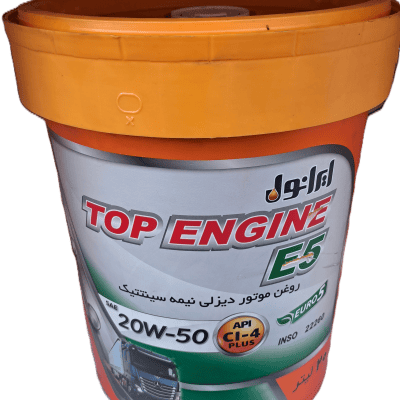 روغن موتور ایرانول تاپ انجین (20W-50) E5 حجم 20 لیتری