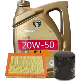 پکیج روغن موتور اسپیدی مدل پاور (20w50) SJ حجم 4 لیتر مناسب پراید