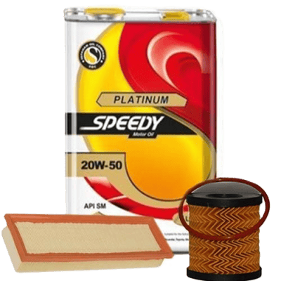 پکیج روغن موتور اسپیدی مدل پلاتینیوم (20w50) SM مناسب 206 تیپ2