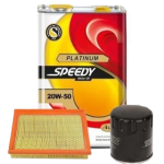 پکیج روغن موتور اسپیدی مدل پلاتینیوم (SM (20W50 حجم 4 لیتر مناسب پراید