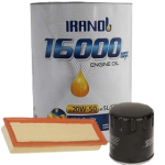پکیج روغن موتور ایرانول مدل 16000 (20W50) SL حجم 4 لیتر مناسب پژو 405 و سمند