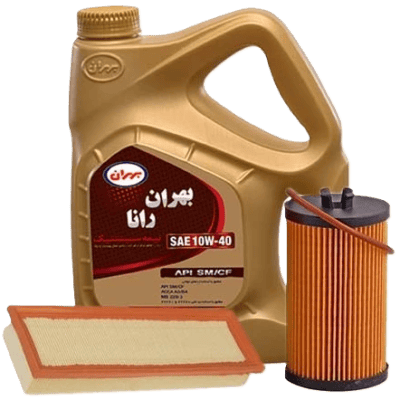 پکیج روغن موتور بهران مدل بهران رانا (10w40) SM مناسب برای دنا،سمند EF7