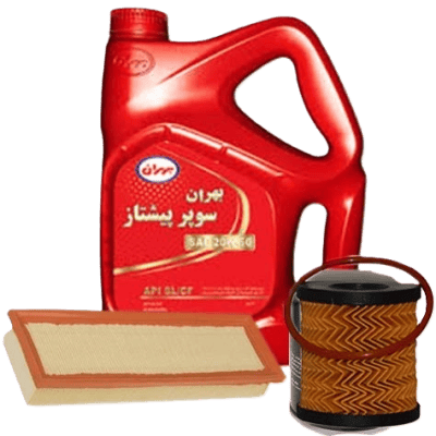 پکیج روغن موتور بهران مدل سوپرپیشتاز (20w50) SL مناسب 206 تیپ 2