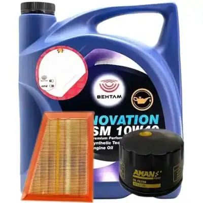 پکیج روغن موتور بهتام مدل رنوویشن (10W40) SM مناسب برای ال نود و ساندرو